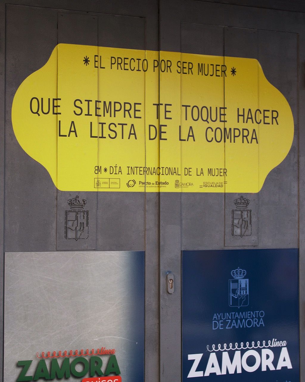 Campaña 8M. Ayuntamiento de Zamora